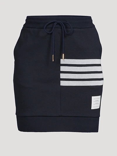 Classic Loopback Cotton Mini Sack Skirt