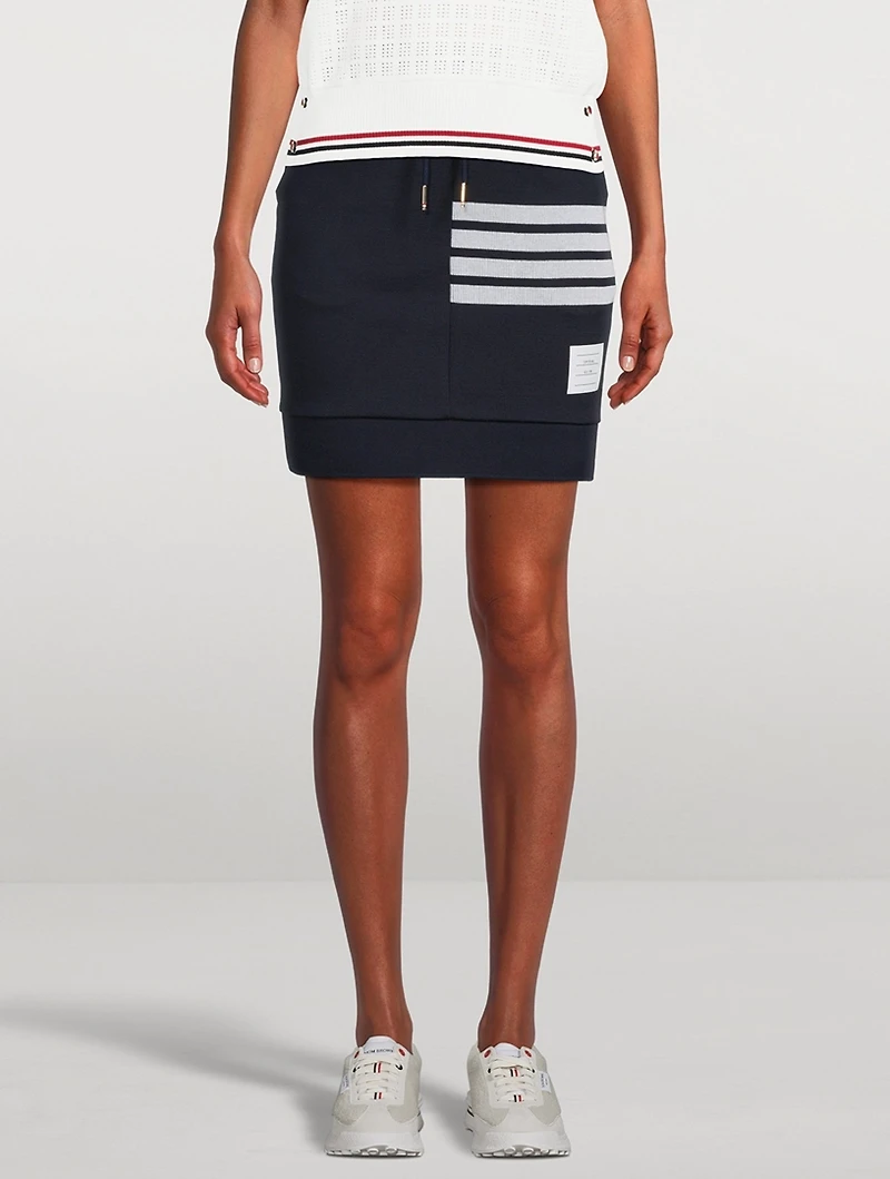 Classic Loopback Cotton Mini Sack Skirt