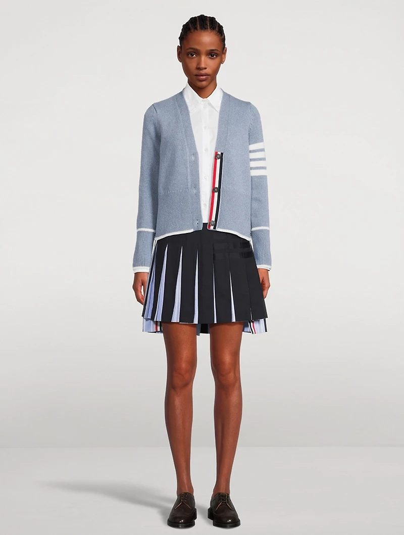 Sailboat Jacquard Wool Cardigan