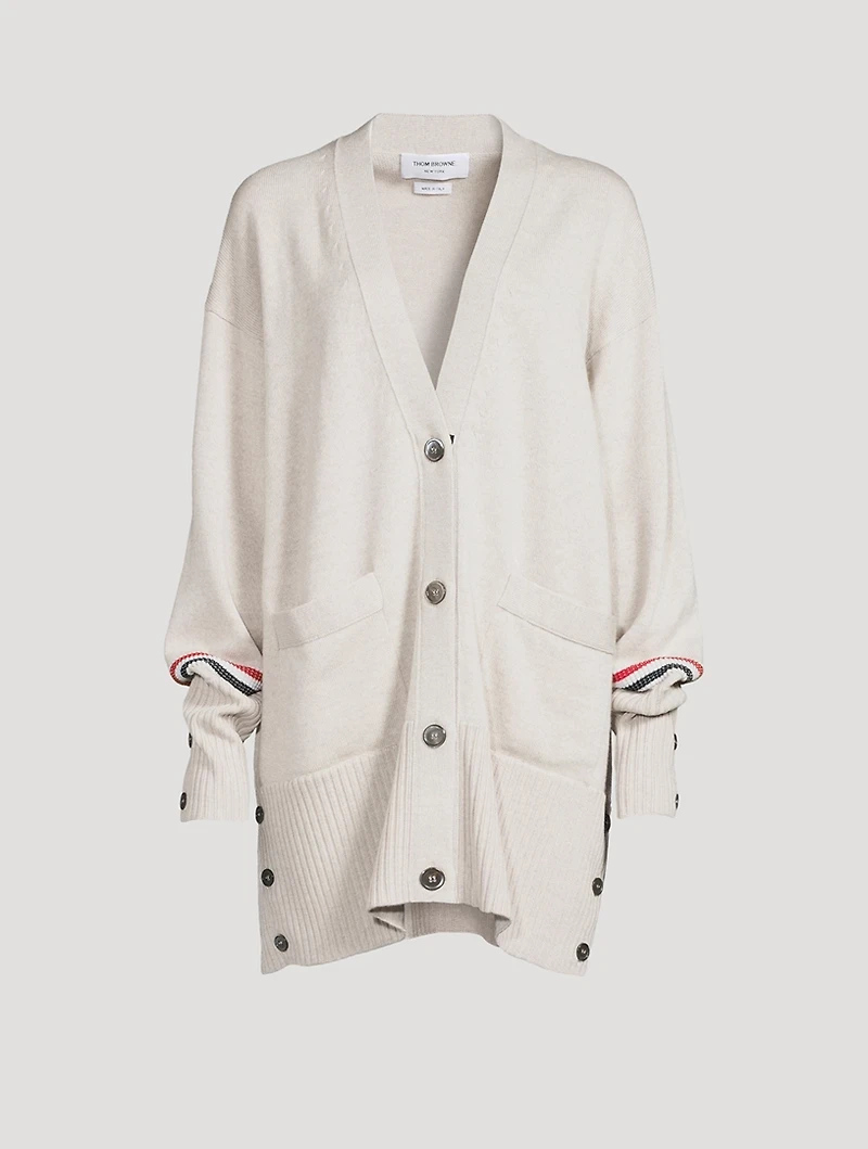 Exaggerated Wool Cardigan