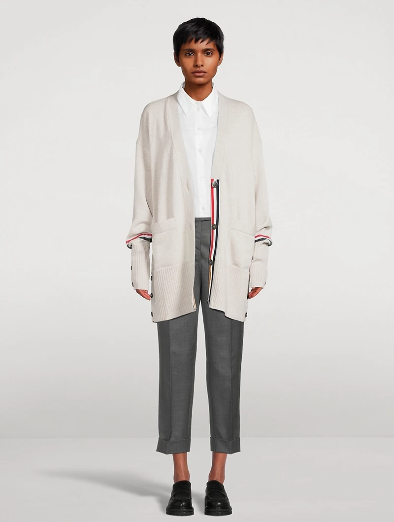 Exaggerated Wool Cardigan