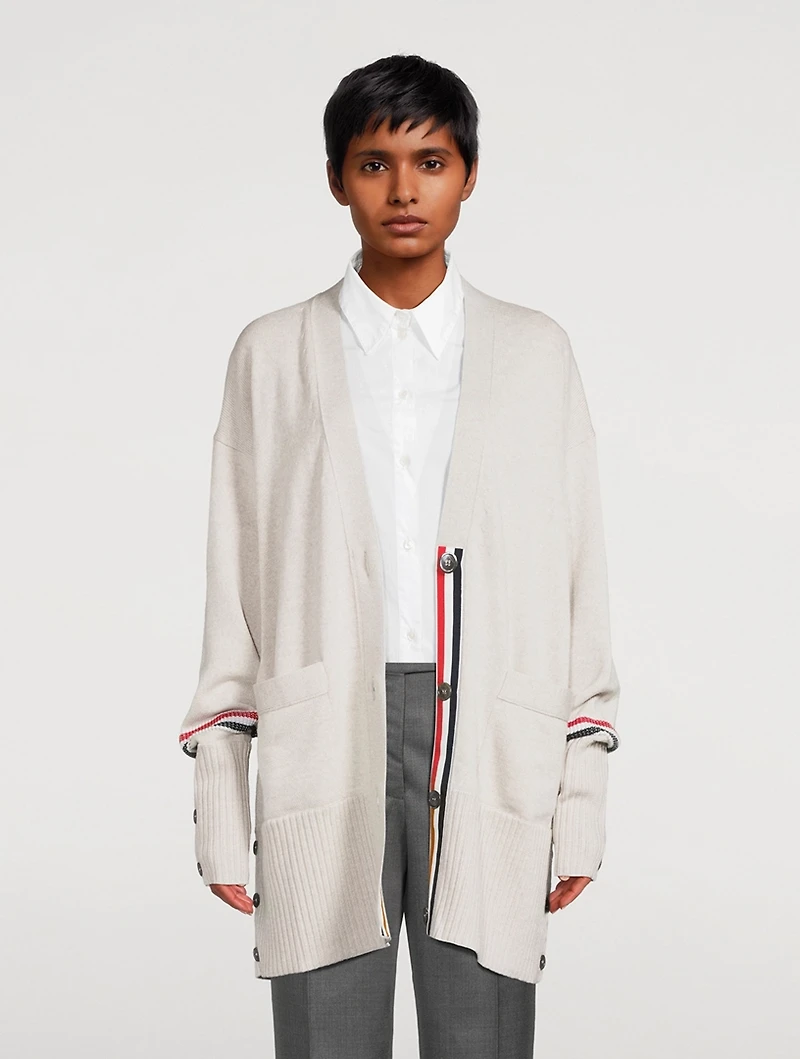 Exaggerated Wool Cardigan