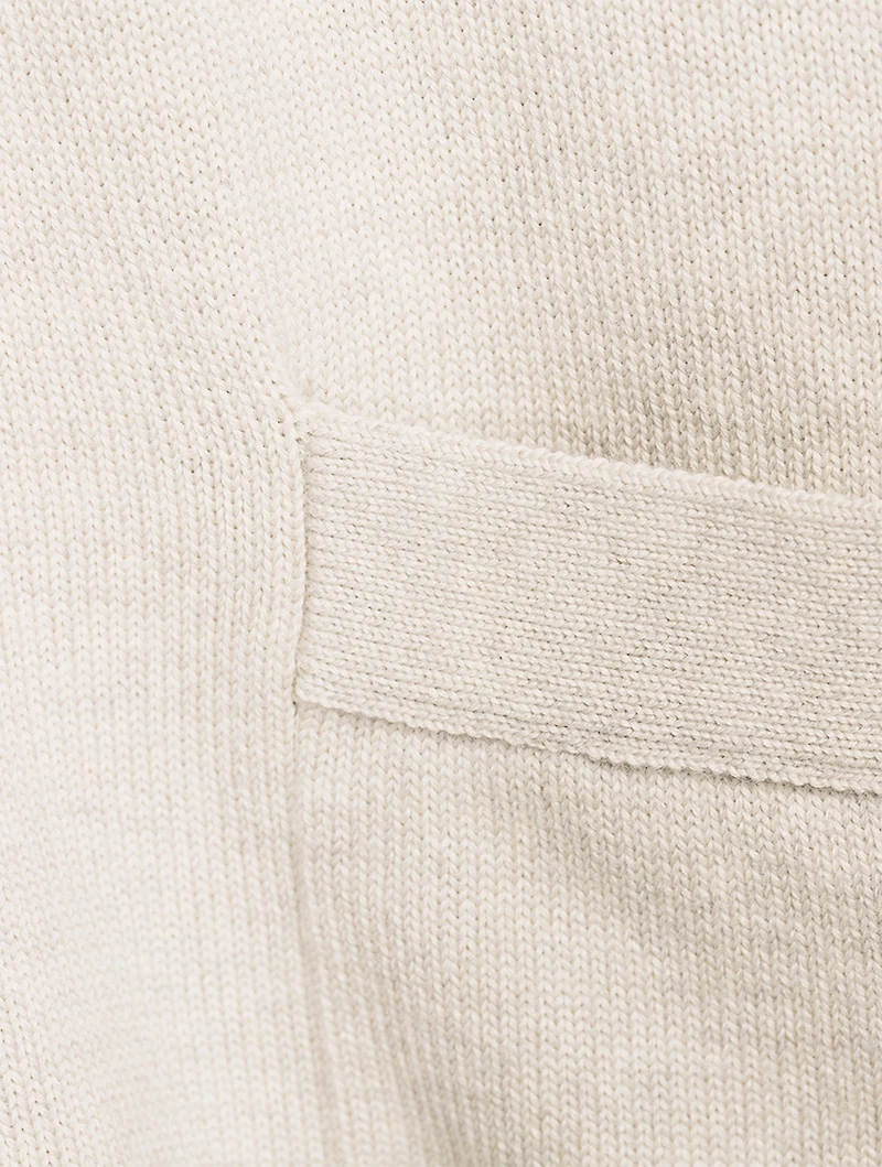 Exaggerated Wool Cardigan