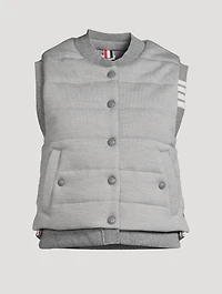 Fine Merino And Jersey Reversible Vest