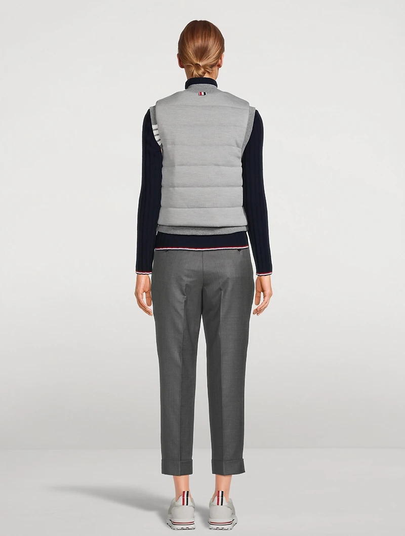 Fine Merino And Jersey Reversible Vest