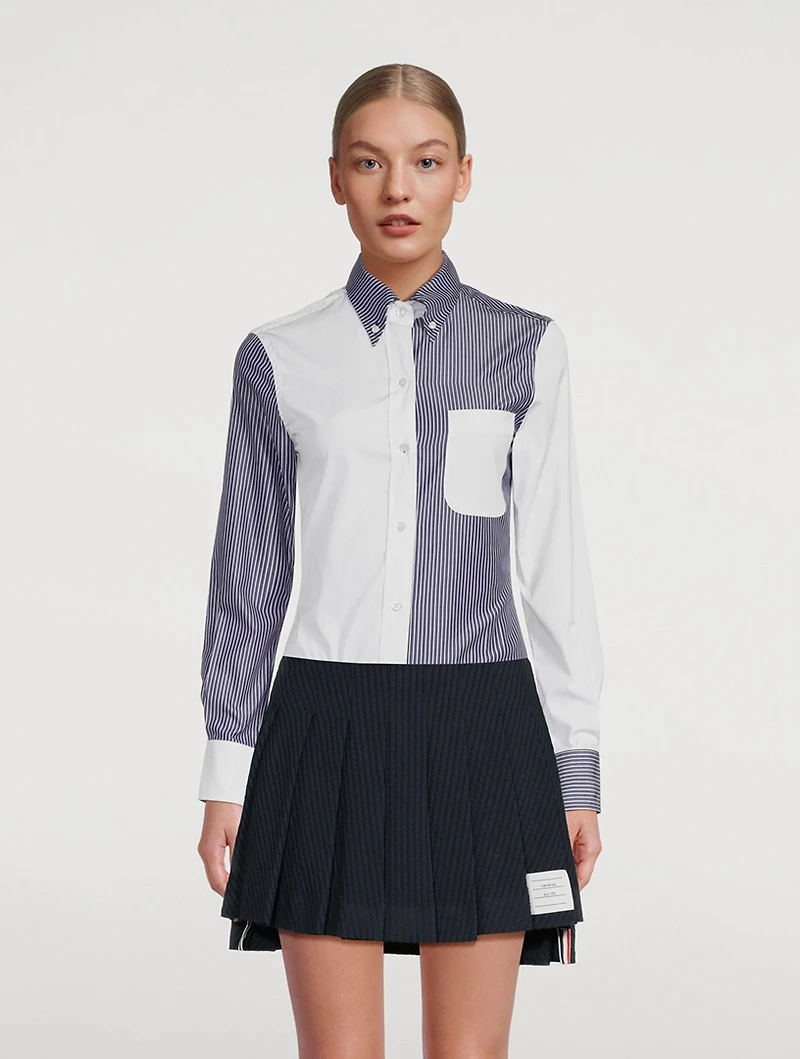 Cotton Shirt Mix Stripe Print