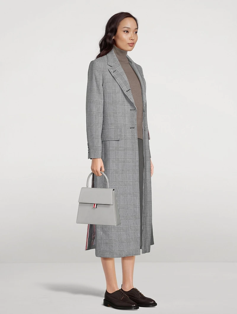 Prince Of Wales Check Wool Coat