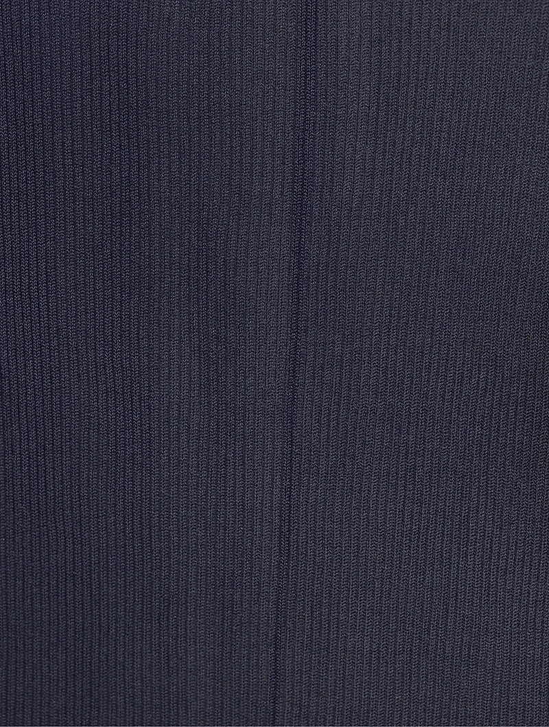 Ribbed Jersey Maxi Dress