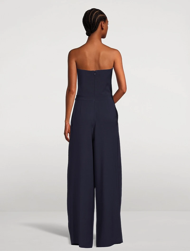 Strapless Belted Jumpsuit