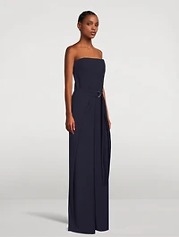 Strapless Belted Jumpsuit