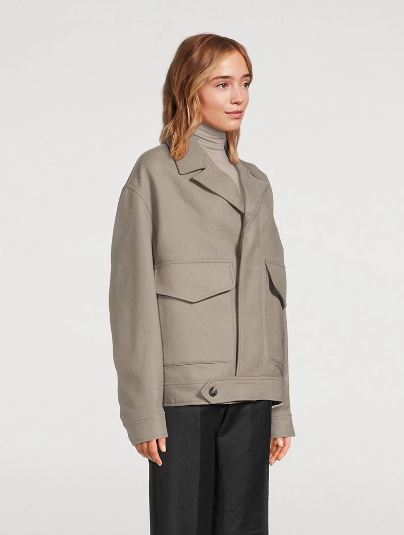 Wool Gabardine Jacket