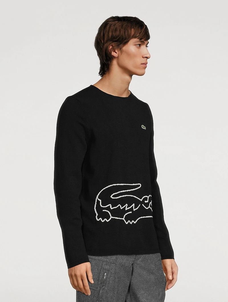 Lacoste x Crocodile Wool Sweater