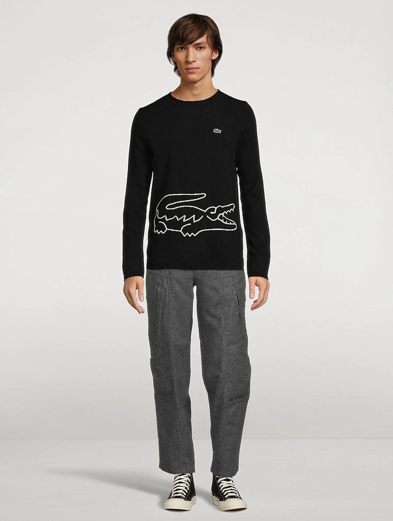 Lacoste x Crocodile Wool Sweater