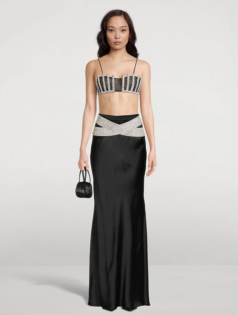 Eternity Crystal Satin Skirt