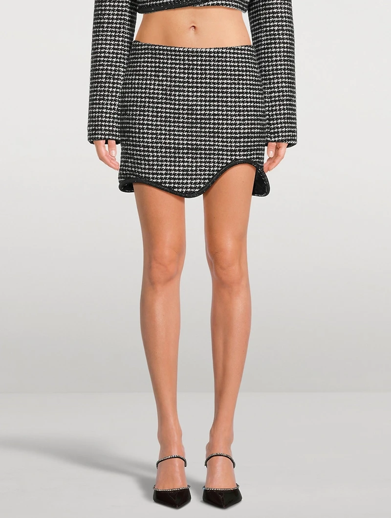 Houndstooth Mini Skirt