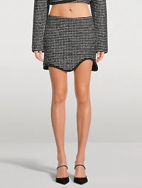 Houndstooth Mini Skirt