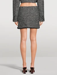 Houndstooth Mini Skirt