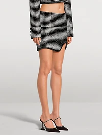 Houndstooth Mini Skirt