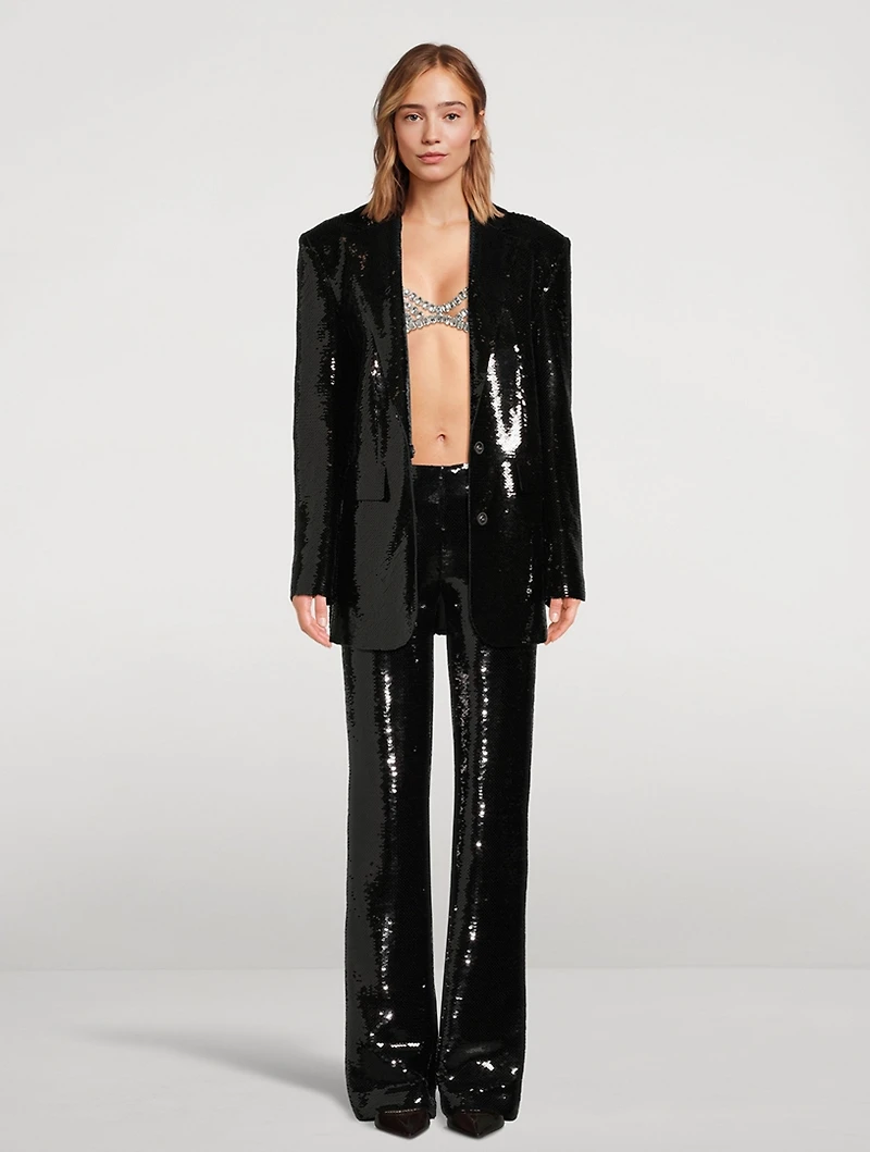Jade Sequin Trousers
