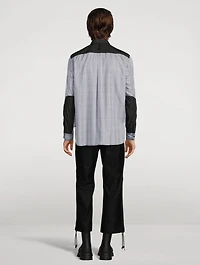 Mixed Fabric Shirt