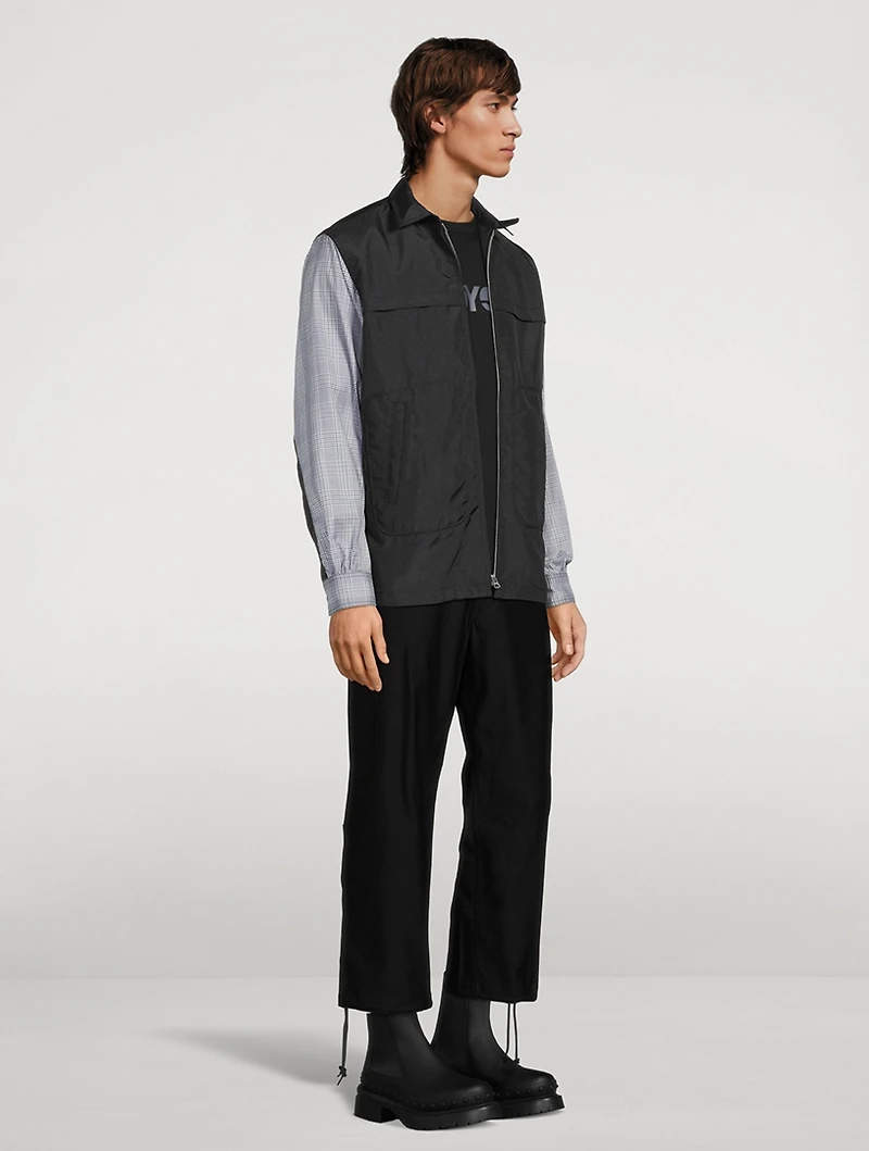 Mixed Fabric Shirt