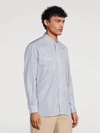 Cotton Shirt Striped Print