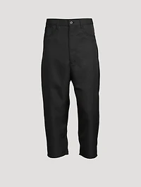 Heavy Twill Tapered Crop Pants