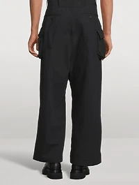 Wide-Leg Cargo Pants
