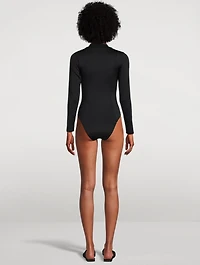 Compression Long-Sleeve One-Piece Swimsuit