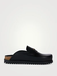 Medusa Leather Slides