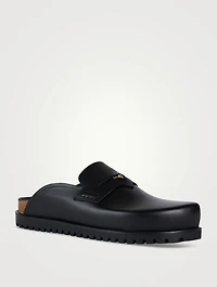 Medusa Leather Slides