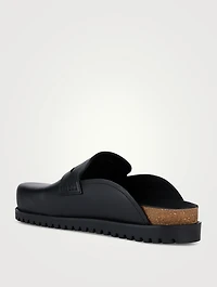 Medusa Leather Slides