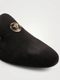 Medusa Velvet Loafers