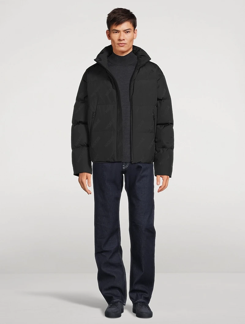 Joe-City MG Down Puffer Jacket Logo Print