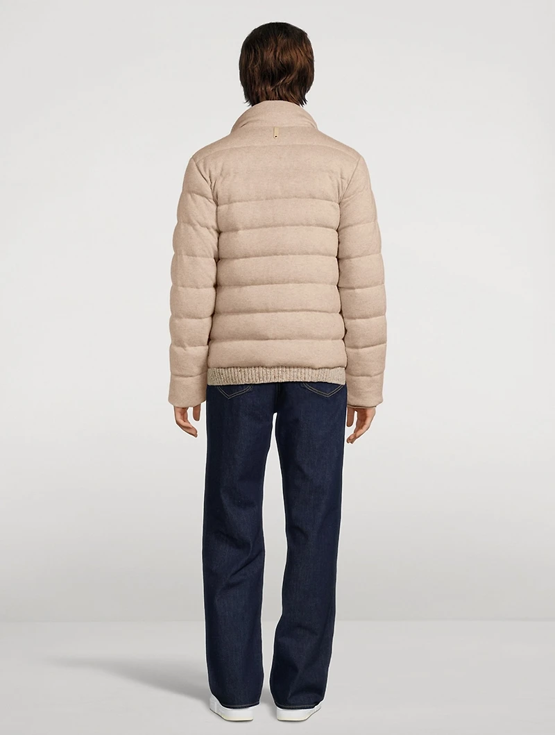 Scott Cashmere-Blend Light Down Jacket