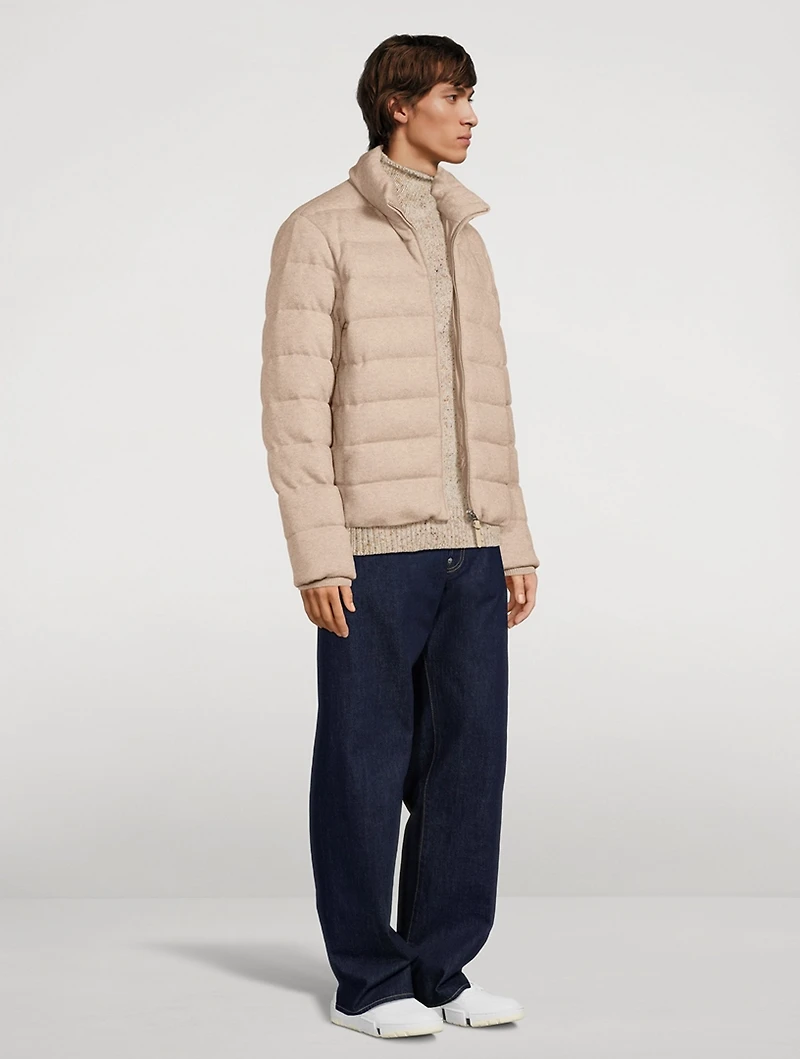 Scott Cashmere-Blend Light Down Jacket