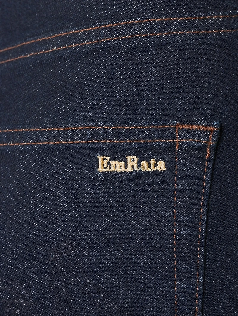AG x Emrata Alexxis Straight-Leg Jeans