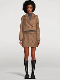 AG x Emrata Colombo Wool Mini Skirt