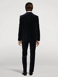 Atticus Pinstripe Velvet Two-Piece Suit
