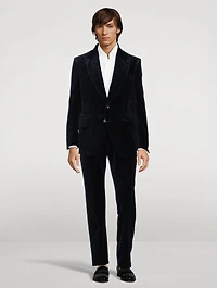 Atticus Pinstripe Velvet Two-Piece Suit
