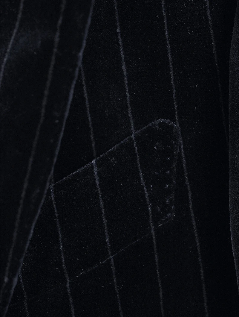 Atticus Pinstripe Velvet Two-Piece Suit
