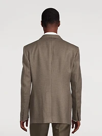 Atticus Wool And Mohair Jacket In Houndstooth Print