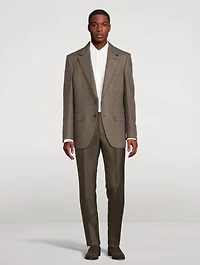 Atticus Wool And Mohair Jacket In Houndstooth Print