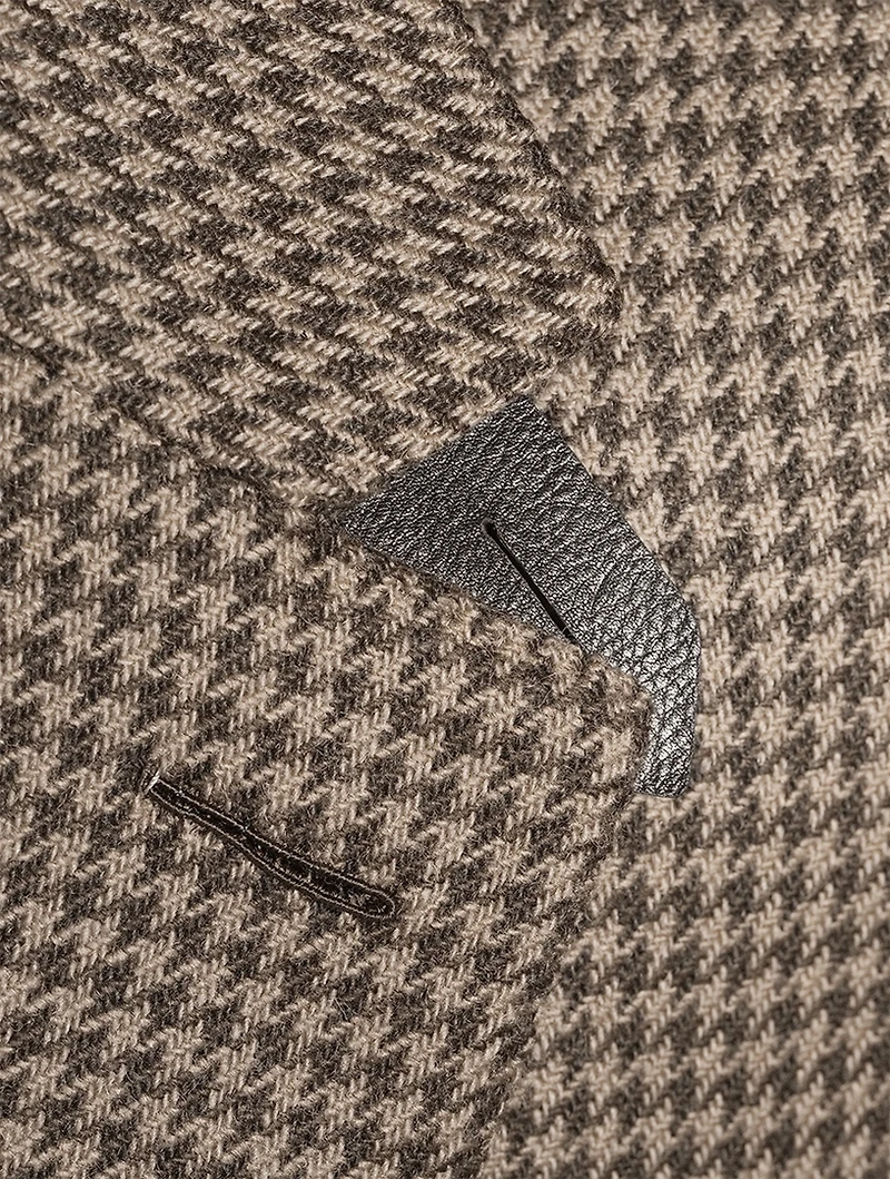 Atticus Wool And Mohair Jacket In Houndstooth Print