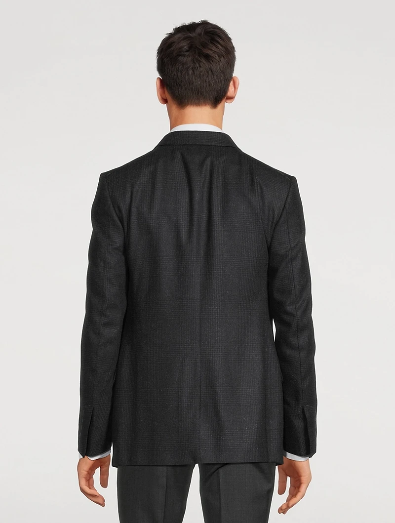 Shelton Wool And Cashmere Jacket Prince Of Wales Print