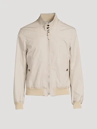 Harrington Cotton Silk Poplin Jacket