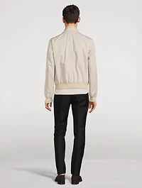 Harrington Cotton Silk Poplin Jacket