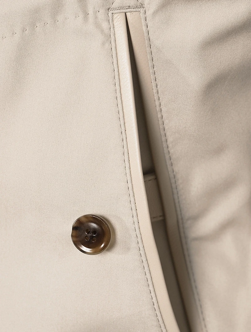 Harrington Cotton Silk Poplin Jacket