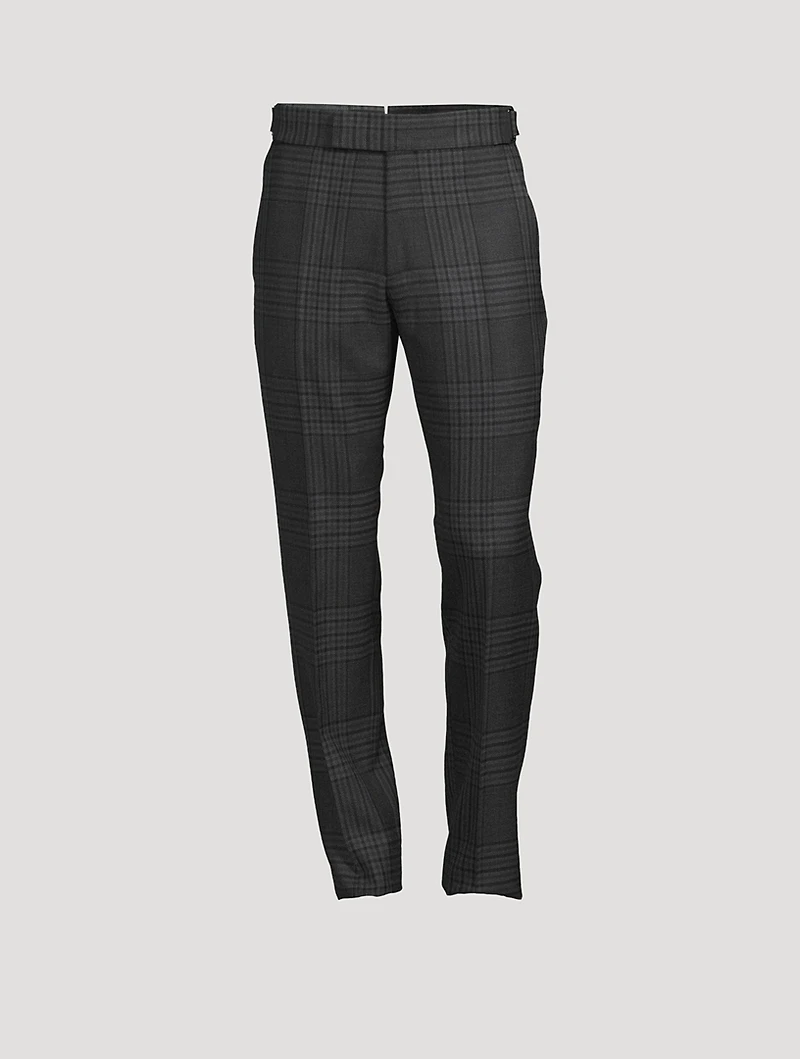Atticus Wool Pants Grand Check Print