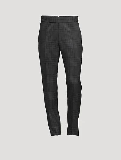 Atticus Wool Pants Grand Check Print